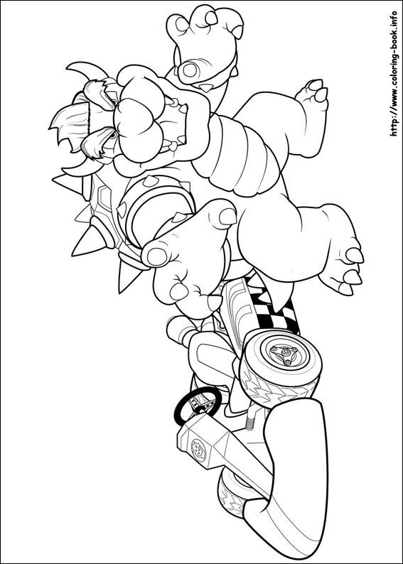Plansa de colorat cu Super mario 11 3